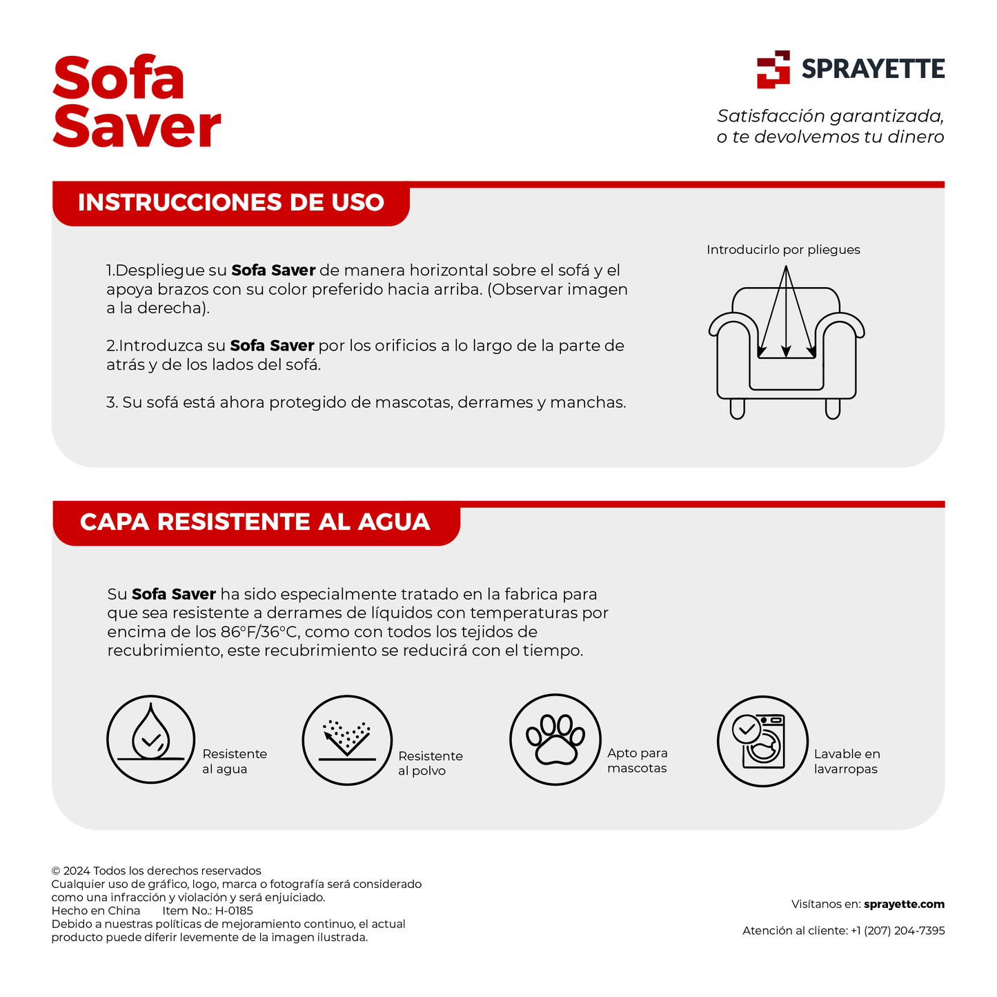 Sofa Saver - Cubre Sofá Impermeable