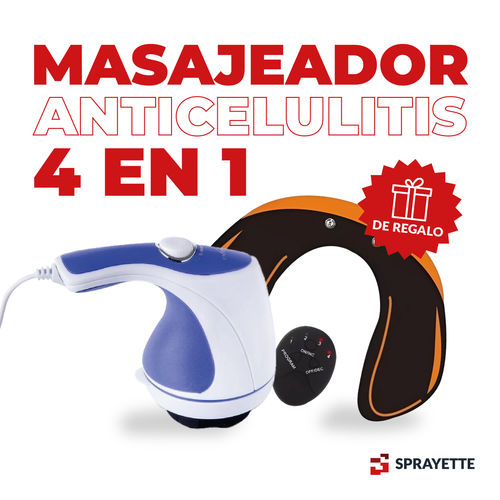 Masajeador Anticelulitis 4 en 1 + Electroestimulador EMS para Glúteos de Regalo