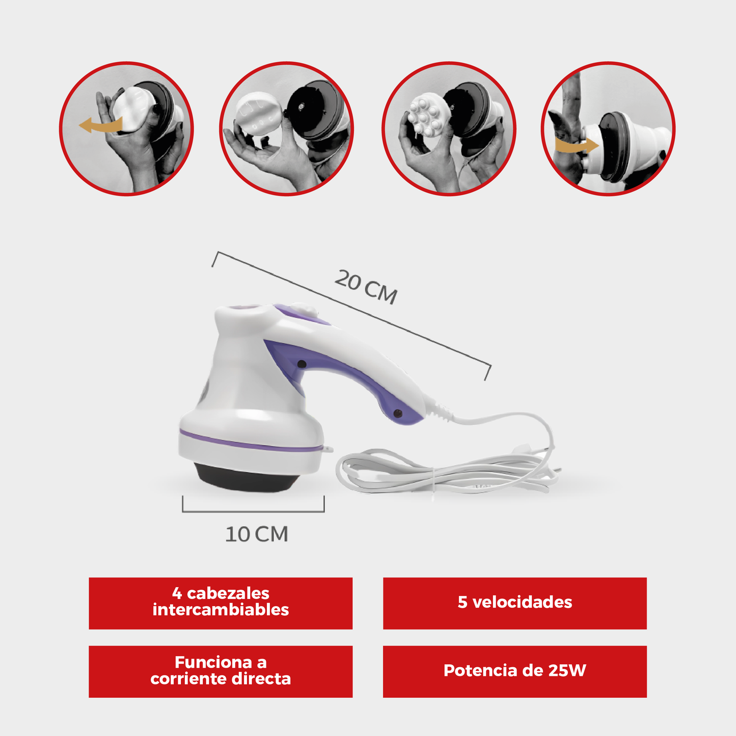 Masajeador Anticelulitis 4 en 1 + Electroestimulador EMS para Glúteos de Regalo