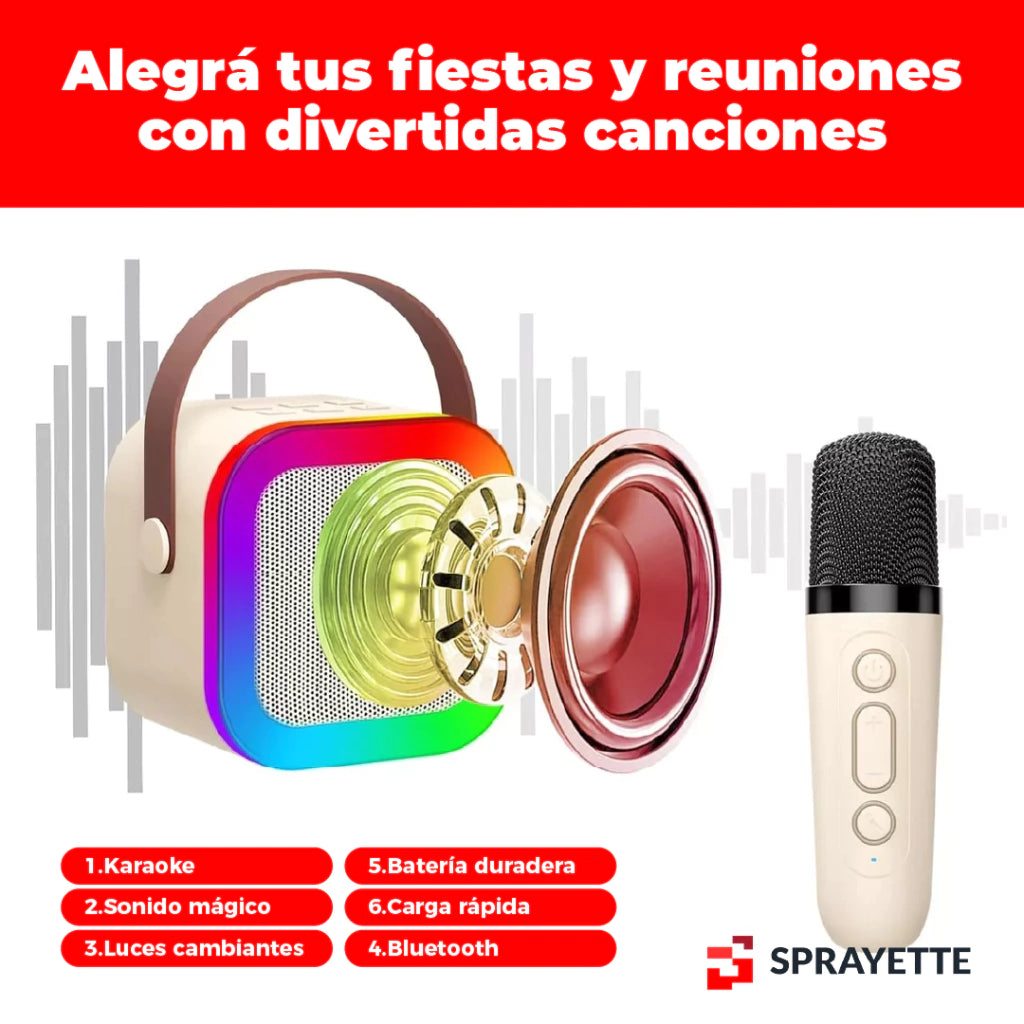 Mini Máquina Karaoke Spareyette